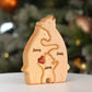 Puzzle personalizzato in legno con orsetto