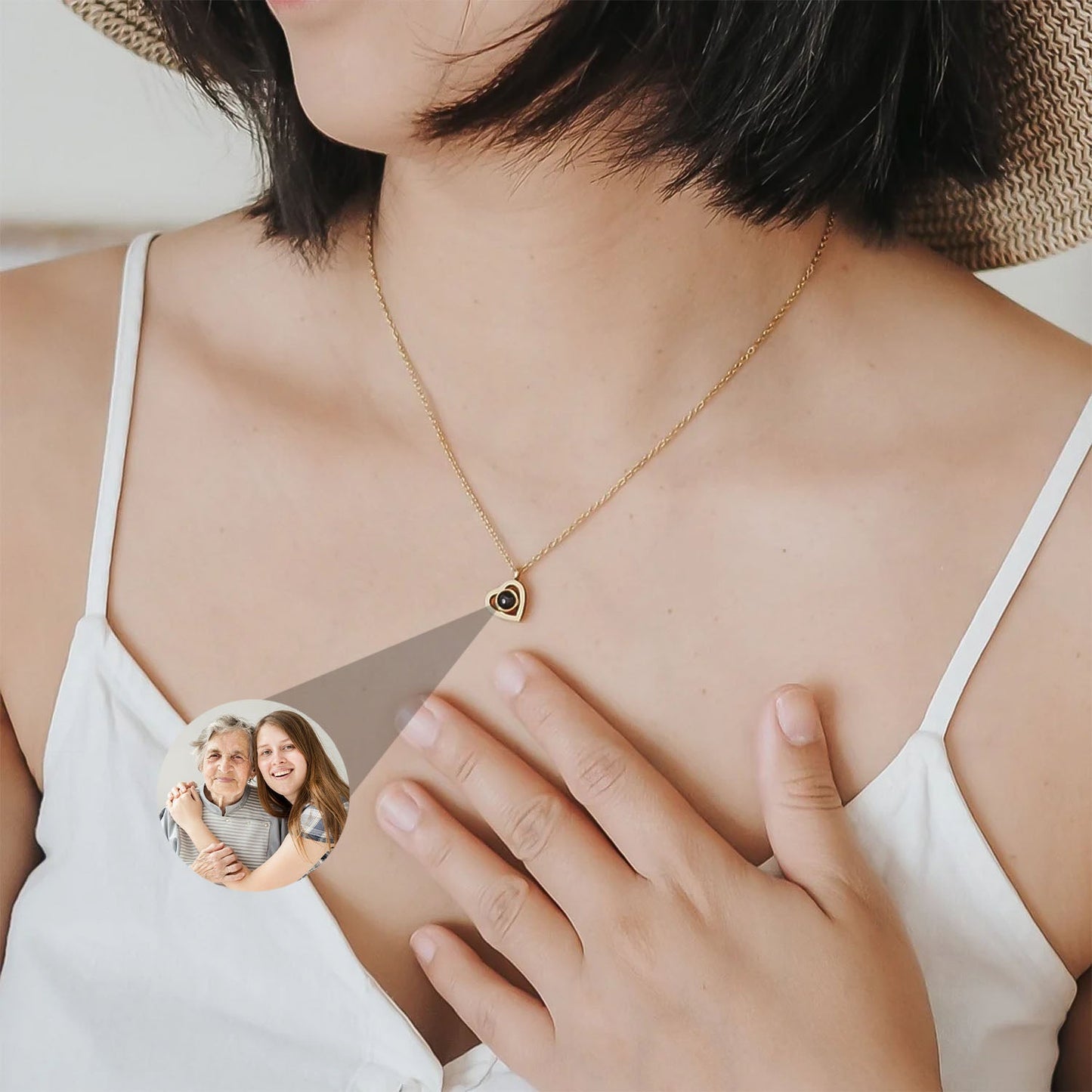 Collier cœur personnalisé avec photo – Un souvenir éternel