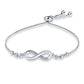 Frankrijk eeuwige liefde armband Zilver sterling